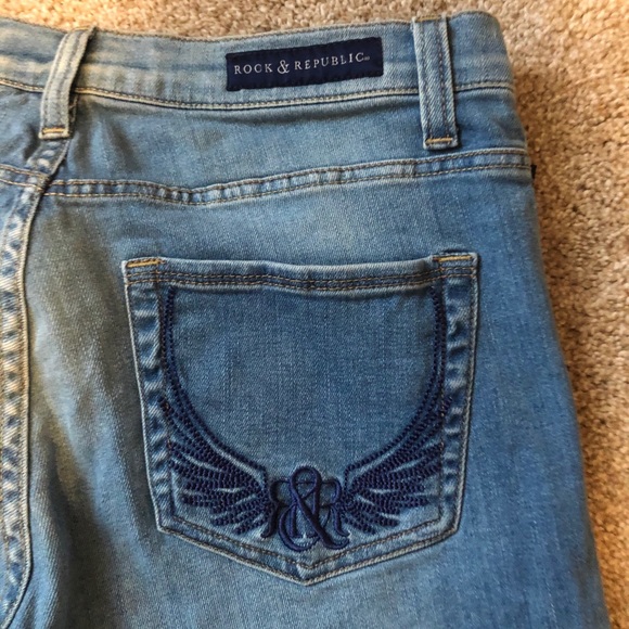 Rock & Republic Denim - Rock & Republic Angel Wing Pockets Roth Jeans  10